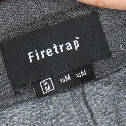 Firetrap Men's Grey Jogger Sweatpants M Regular Fit Cotton Blend