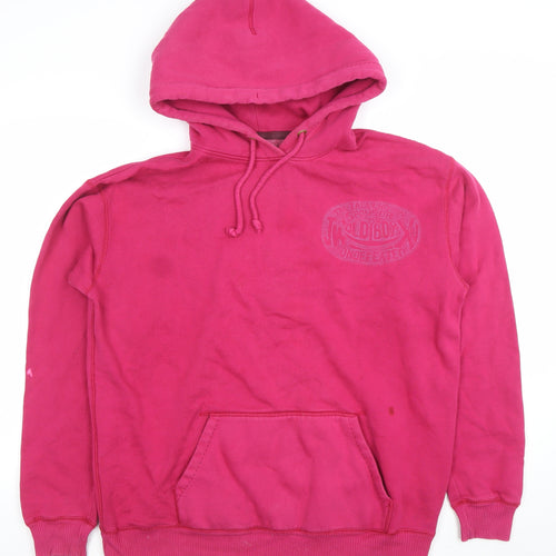 Jack Wills Women's Pink Pullover Hoodie Size 8 Cotton Blend