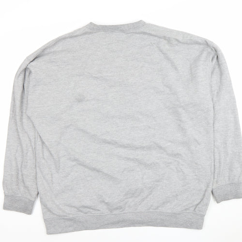 Hoxton Chic Women's Grey Cat Lady Graphic Sweatshirt XL