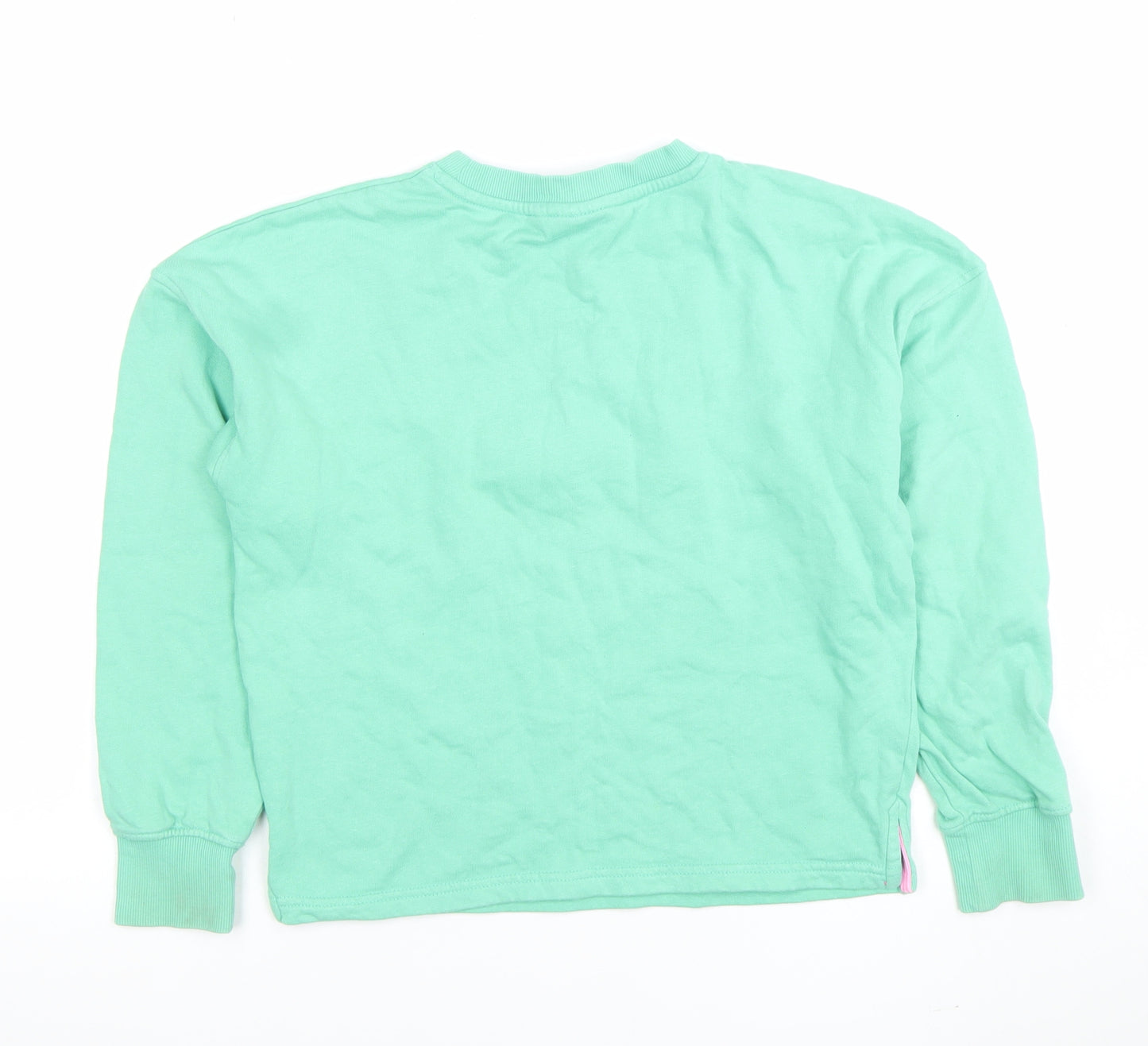 Saltrock Boys Green Chasin Waves Sweatshirt 9-10 Years 100% Cotton Crew Neck