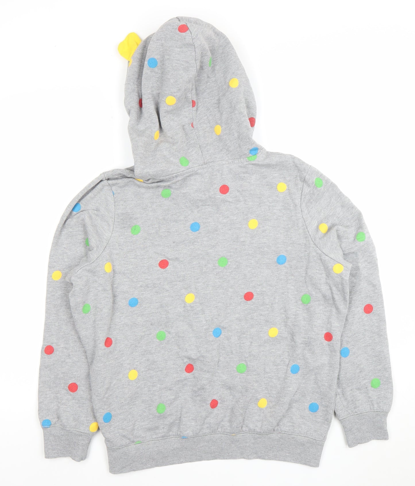George Womens Grey Hoodie #Pudsey Power Polka Dot Size 16