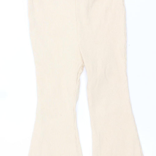SHEIN Unisex Baby Beige Ribbed Leggings 12-18 Months Cotton Stretch