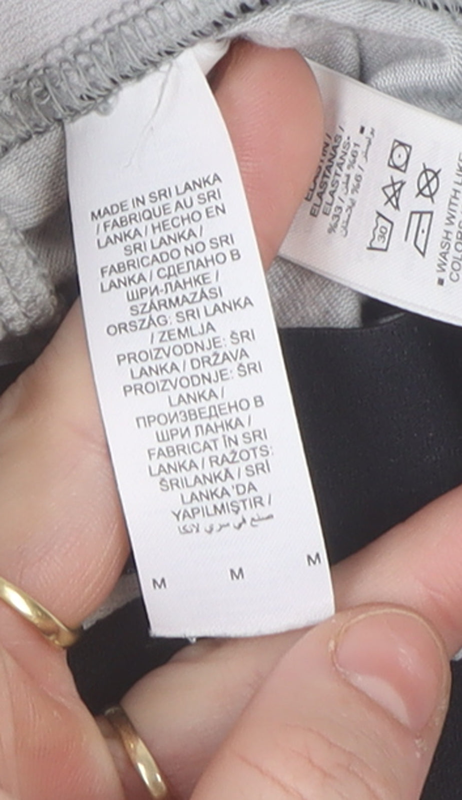 Nike Womens Grey Slim Fit Jersey Leggings Size M