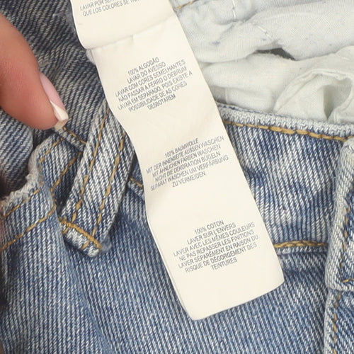 Denim Co. Women's Blue Distressed Boyfriend Jeans Size 10