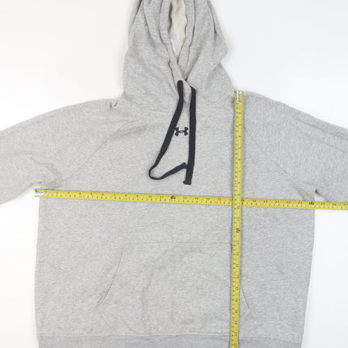 Under Armour Men’s Grey XL Pullover Hoodie Relaxed Fit Cotton Blend