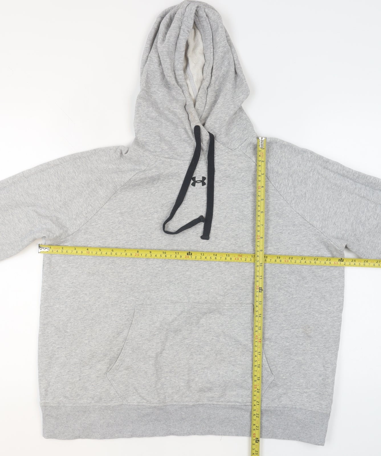 Under Armour Men’s Grey XL Pullover Hoodie Relaxed Fit Cotton Blend