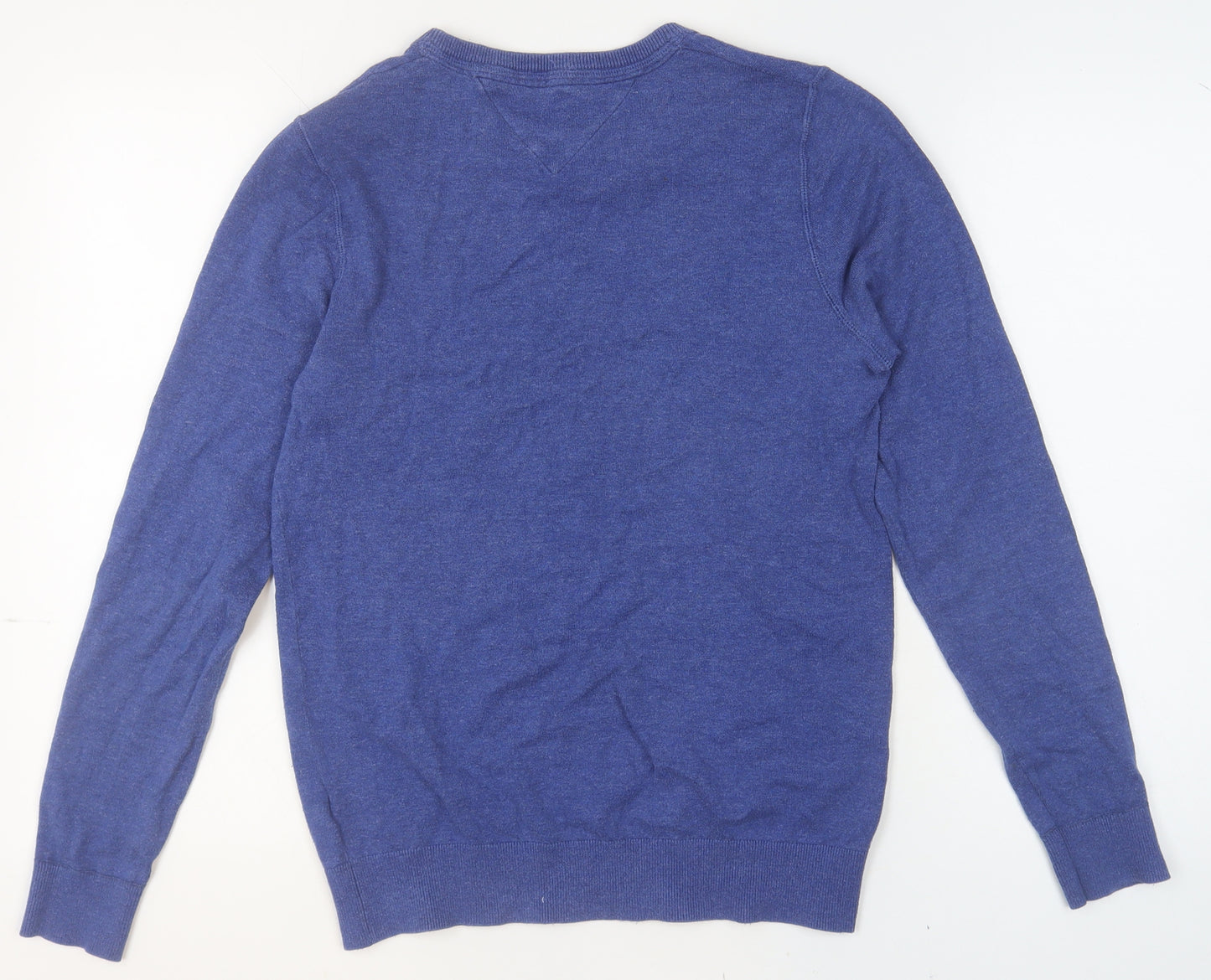 Tommy Hilfiger Men Blue Cotton Pullover Jumper M Crew Neck