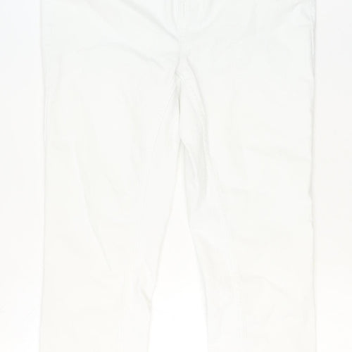 Dunnes Stores Women’s White Crop Jeans Size 8 Regular Fit