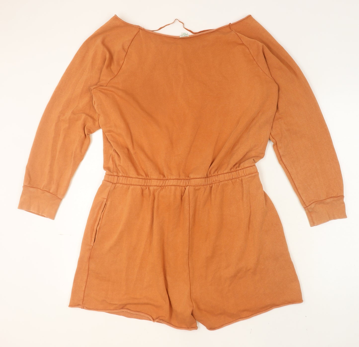Aerie Women’s Brown Long Sleeve Playsuit XL Drawstring Waist Relaxed Fit
