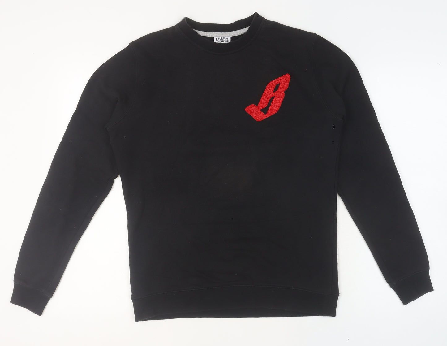 Billionaire Boys Club Men's Black Embroidered Logo Pullover Sweatshirt Size S