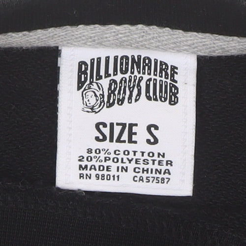 Billionaire Boys Club Men's Black Embroidered Logo Pullover Sweatshirt Size S