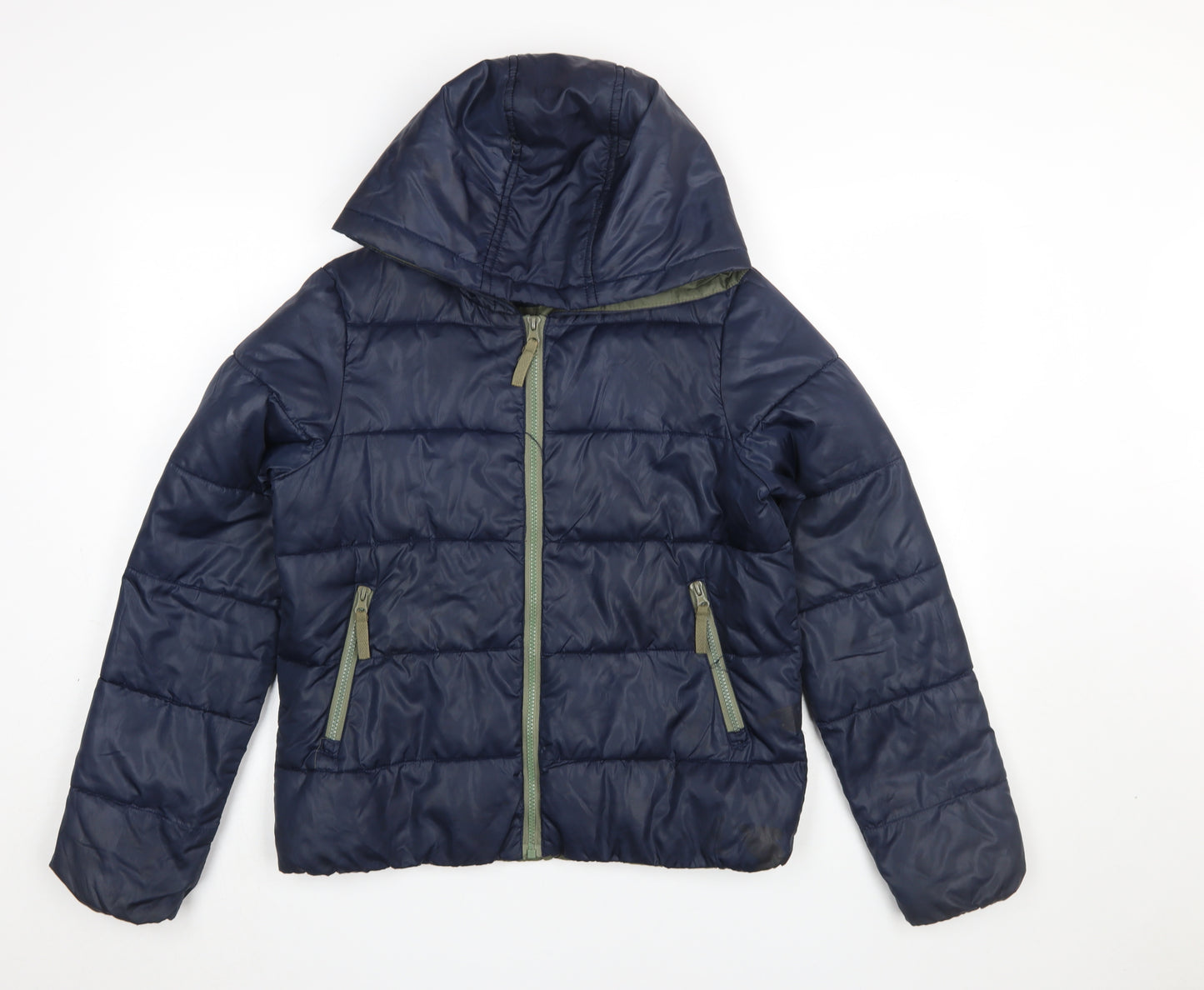 Vero Moda Jeans Women's Blue Hooded Puffer Jacket Size S