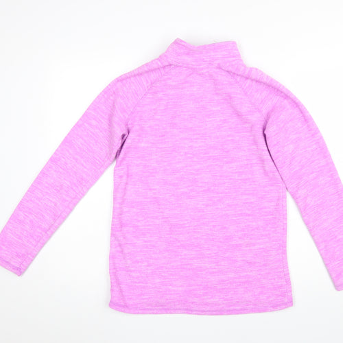 Champion Girls Pink Fleece 1/4 Zip Pullover Sweatshirt XL 14-16 Years