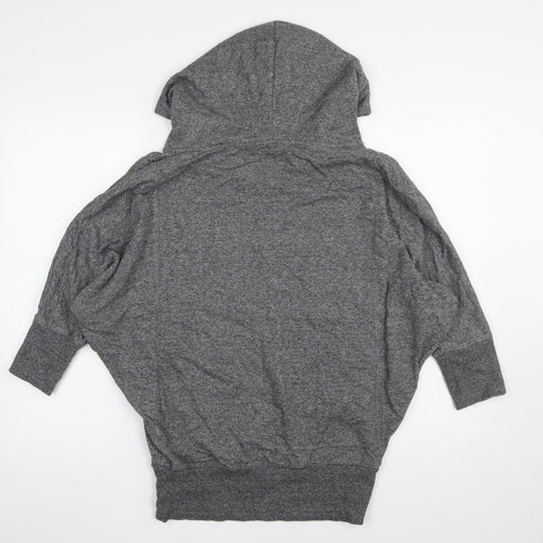 Diverse Womens Grey Small Batwing Pullover Hoodie