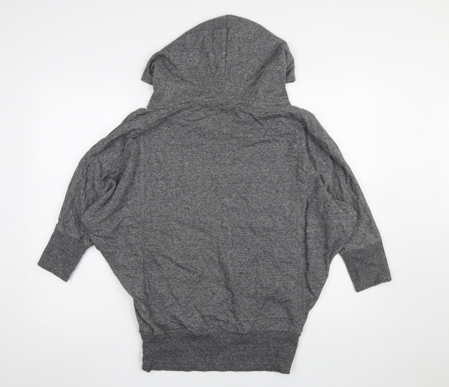 Diverse Womens Grey Small Batwing Pullover Hoodie