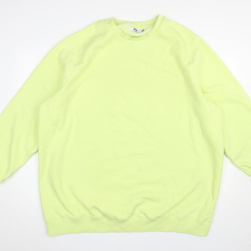 Jacamo Men's Yellow 3XL Crew Neck Pullover Sweatshirt