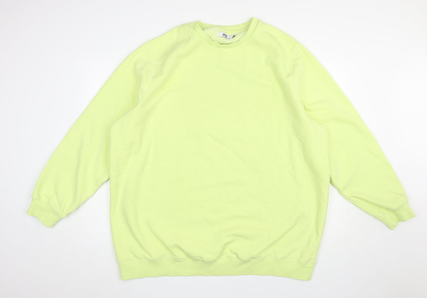 Jacamo Men's Yellow 3XL Crew Neck Pullover Sweatshirt