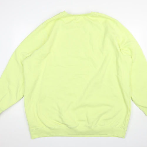 Jacamo Men's Yellow 3XL Crew Neck Pullover Sweatshirt