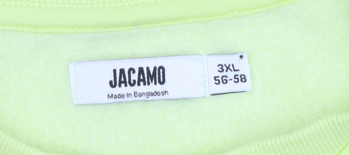 Jacamo Men's Yellow 3XL Crew Neck Pullover Sweatshirt