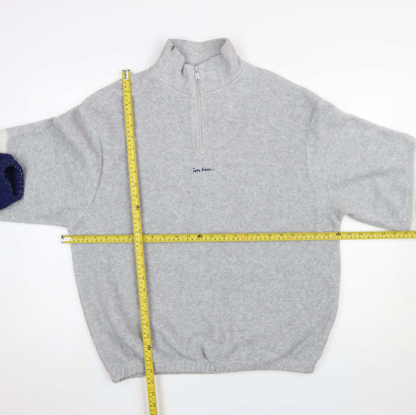 Urban Outfitters Men's Grey 1/4 Zip Fleece Sweatshirt Size M