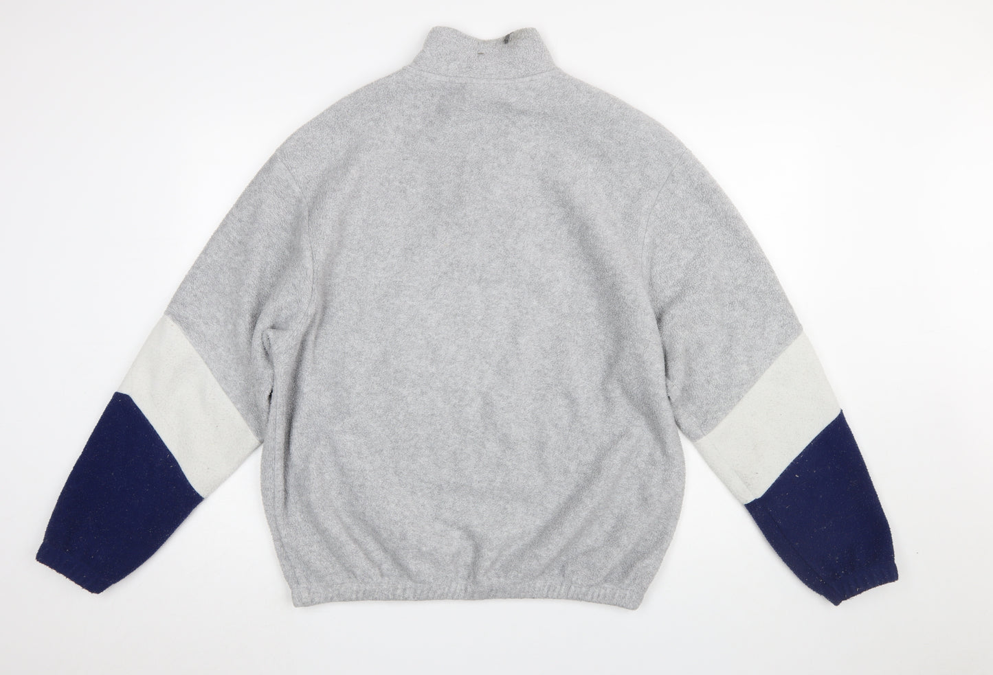 Urban Outfitters Men's Grey 1/4 Zip Fleece Sweatshirt Size M