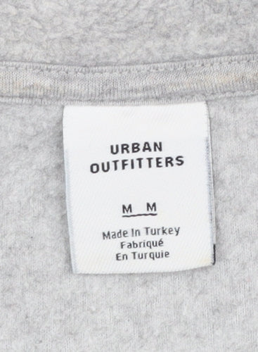 Urban Outfitters Men's Grey 1/4 Zip Fleece Sweatshirt Size M