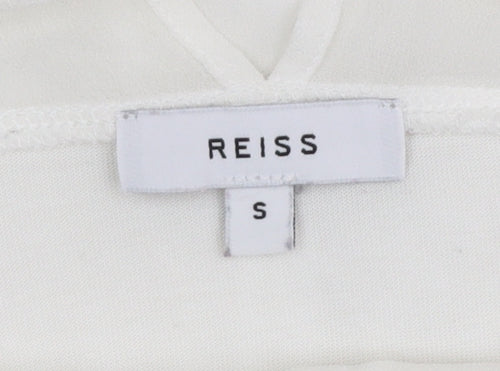 Reiss Women’s White Long Sleeve Viscose Blouse Size S