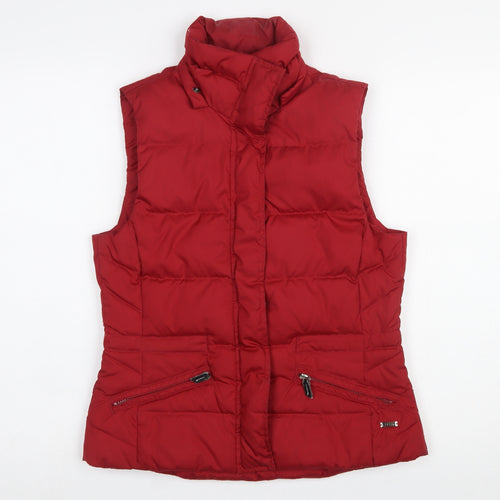 Esprit Women Red XS Puffer Waistcoat Lightweight Sleeveless Gilet