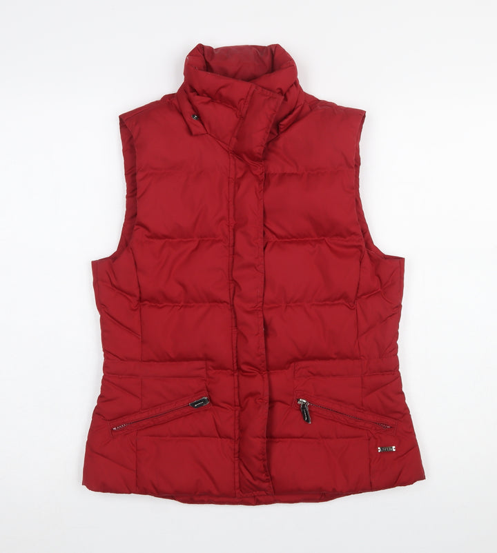 Esprit Women Red XS Puffer Waistcoat Lightweight Sleeveless Gilet