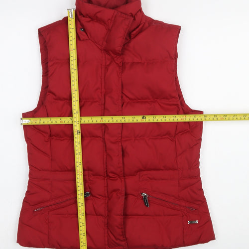 Esprit Women Red XS Puffer Waistcoat Lightweight Sleeveless Gilet