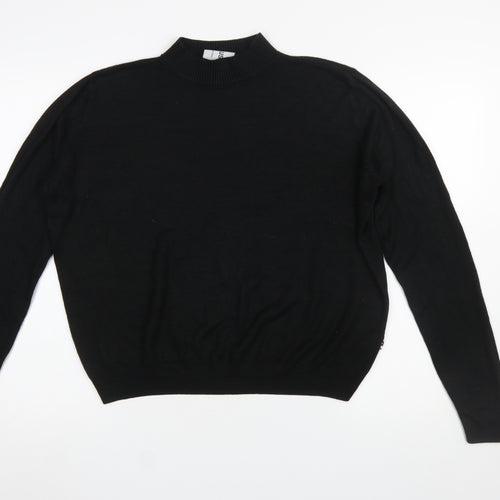 Collusion Women’s Black Mock Neck Long Sleeve Jumper Size 18