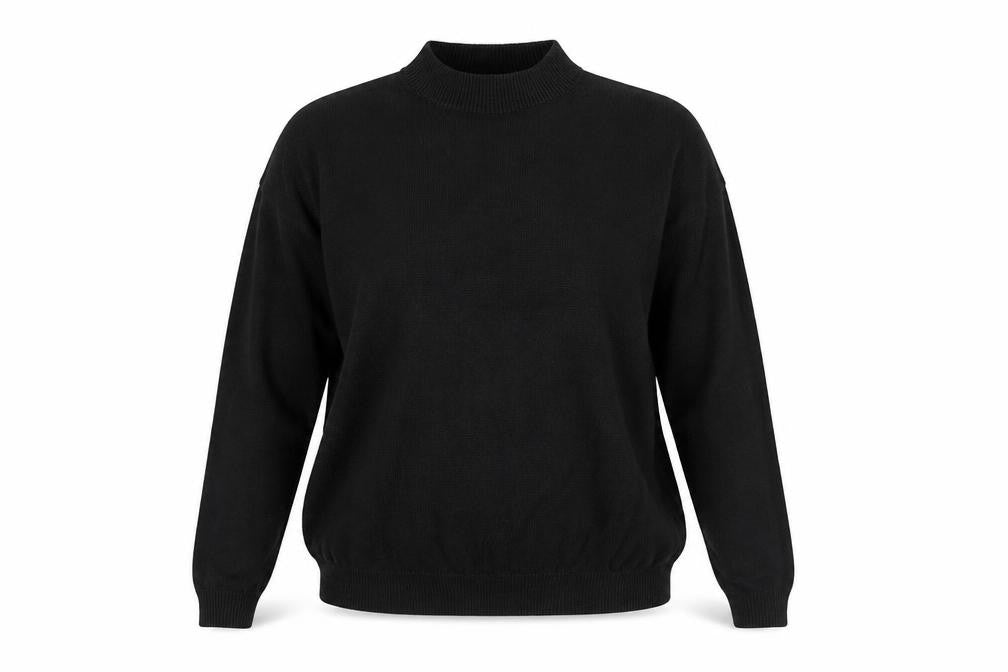 Collusion Women’s Black Mock Neck Long Sleeve Jumper Size 18