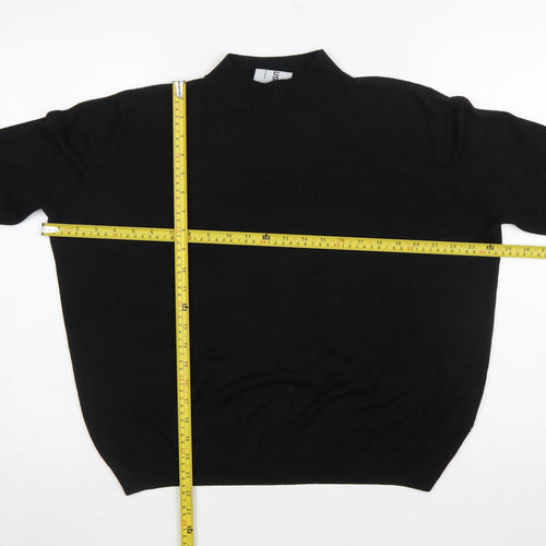 Collusion Women’s Black Mock Neck Long Sleeve Jumper Size 18
