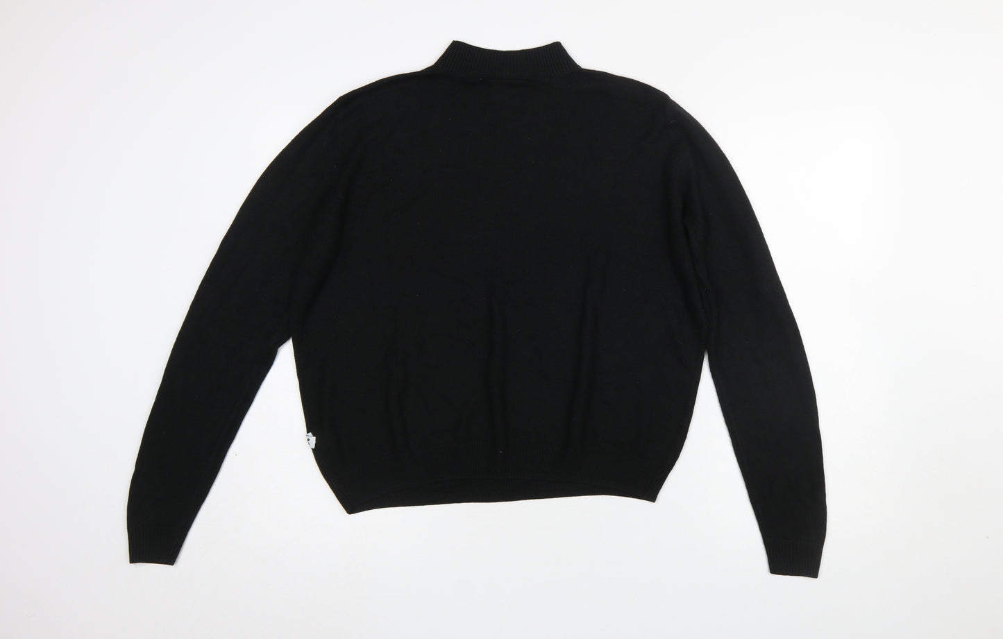 Collusion Women’s Black Mock Neck Long Sleeve Jumper Size 18