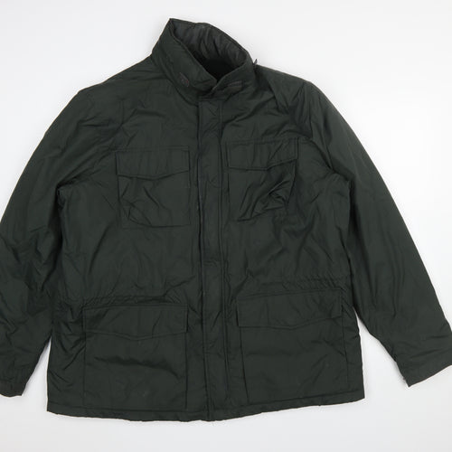 Marks and Spencer Men's Green XL Parka Jacket Water Resistant
