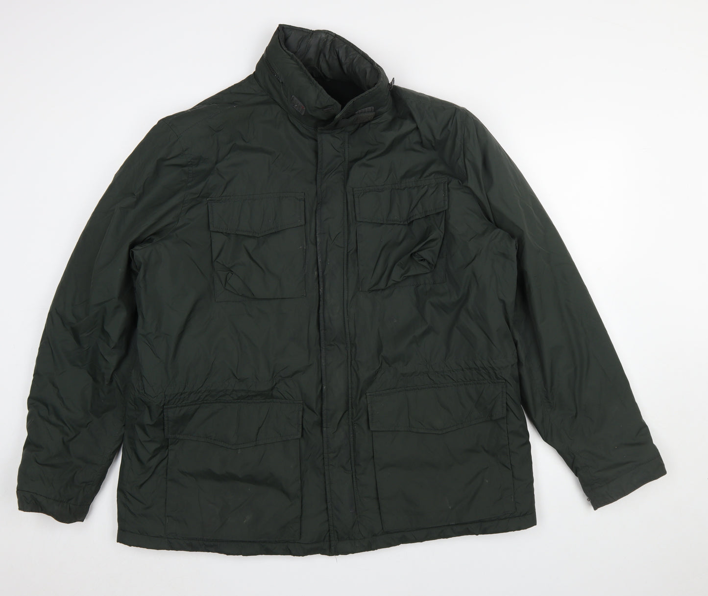 Marks and Spencer Men's Green XL Parka Jacket Water Resistant