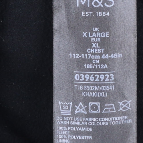 Marks and Spencer Men's Green XL Parka Jacket Water Resistant
