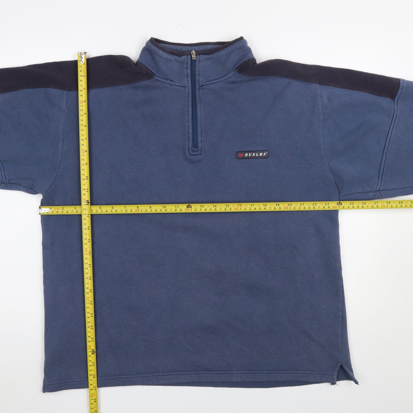 Dunlop Men Blue 1/4 Zip Pullover Sweatshirt Size L Sports Fleece