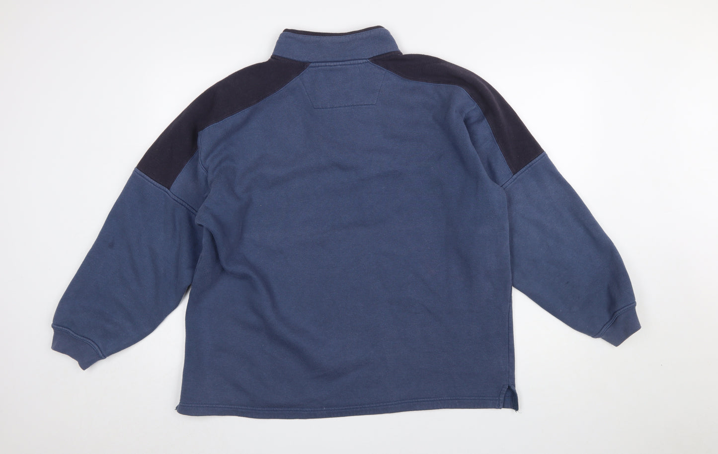 Dunlop Men Blue 1/4 Zip Pullover Sweatshirt Size L Sports Fleece