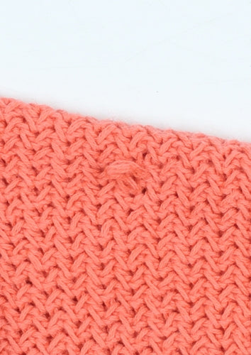 Marks and Spencer Womens Orange Cotton Knit Jumper Size M