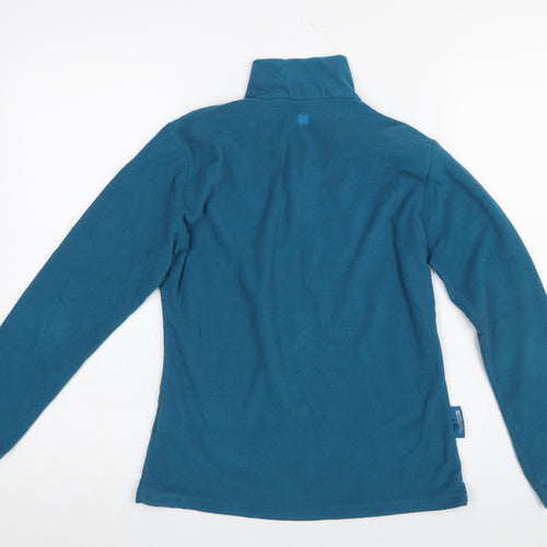 Mountain Warehouse Women Blue Size 8 Fleece 1/2 Zip Pullover Sweatshirt