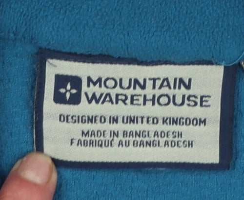 Mountain Warehouse Women Blue Size 8 Fleece 1/2 Zip Pullover Sweatshirt