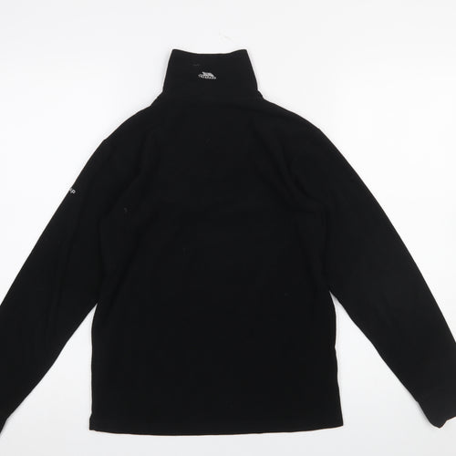 Trespass Boys Black Fleece 1/2 Zip Pullover Sweatshirt 11-12 Years