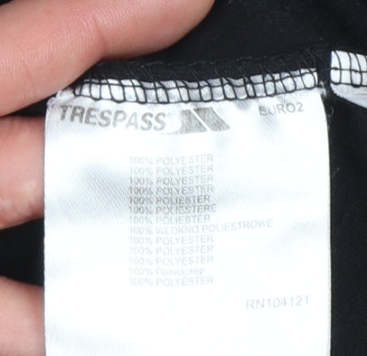 Trespass Boys Black Fleece 1/2 Zip Pullover Sweatshirt 11-12 Years