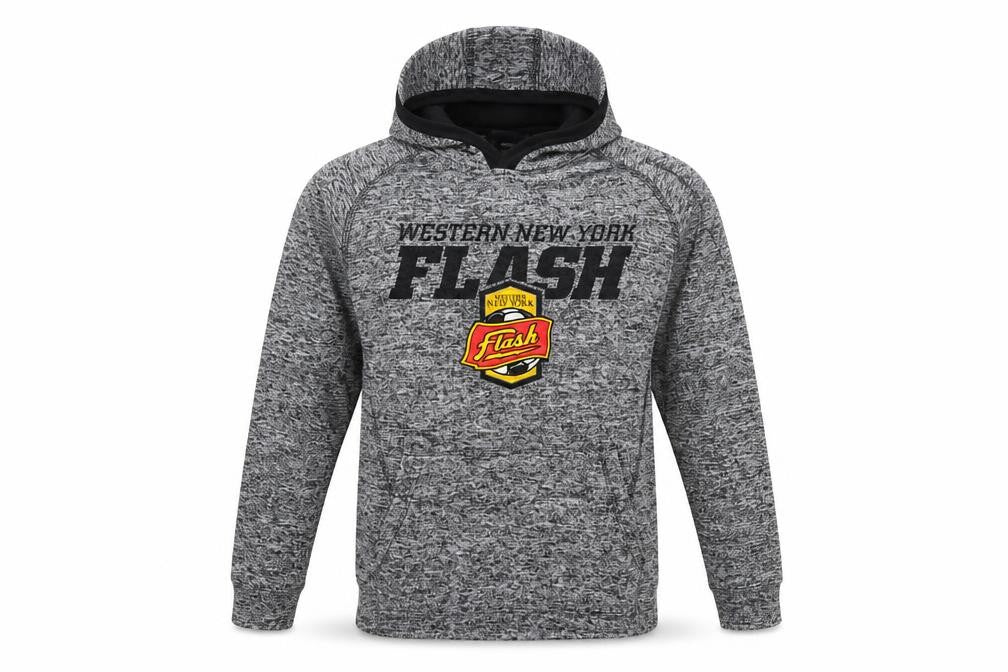 J America Boys Grey Western New York Flash Pullover Hoodie Youth L Polyester