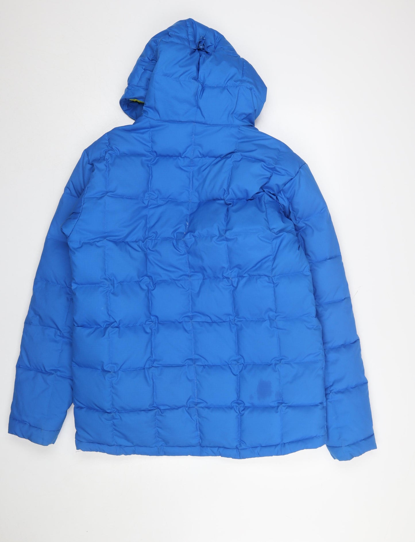 Quiksilver Men's Blue Puffer Jacket Small Hooded Water Resistant