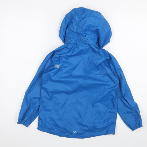 Mac in a Sac Boys Blue Waterproof Hooded Rain Coat Jacket 5-7 Years