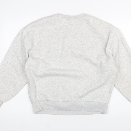 Stradivarius Women Grey Monaco Grand Circuit Pullover Sweatshirt S