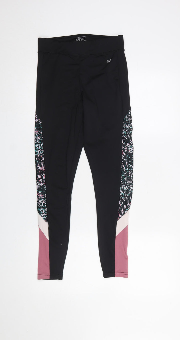 Dunnes Stores Women’s Black Colourblock Leggings Size S