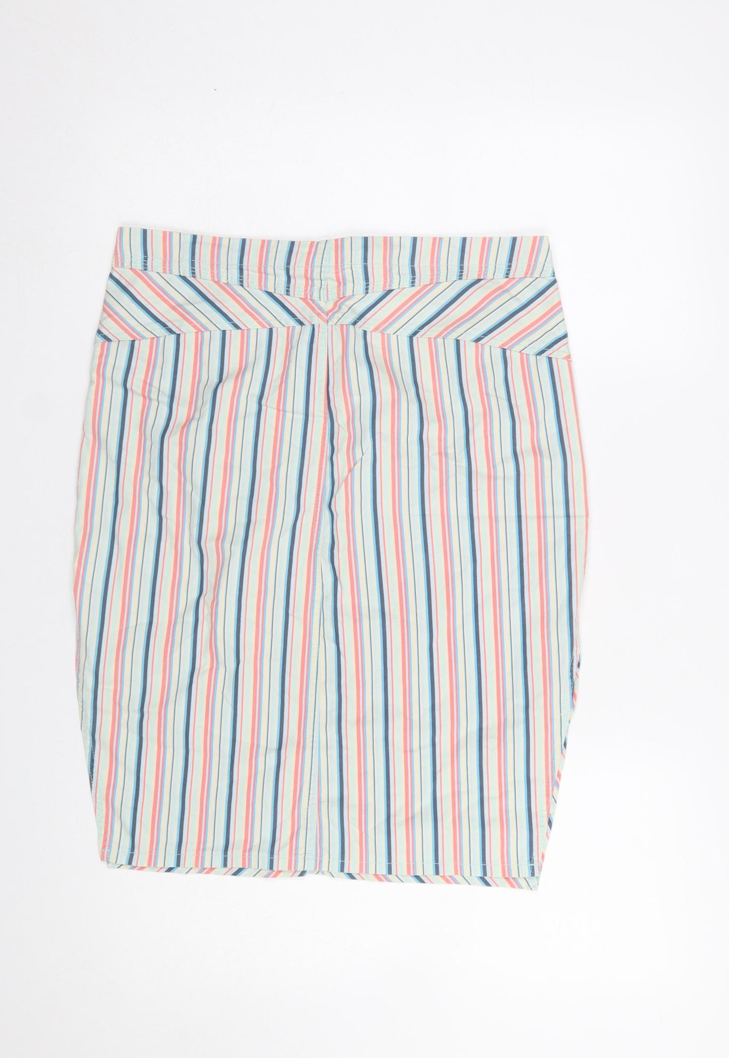 Diesel Women's Multicoloured Stripe Pencil Skirt Size 14